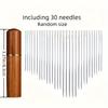 30-Pack Self-Threading Needles, Assorted Sizes, Threading-Free, Elderly Blind Needles, Hand Sewing, Quilting, Clothing & Cross S
