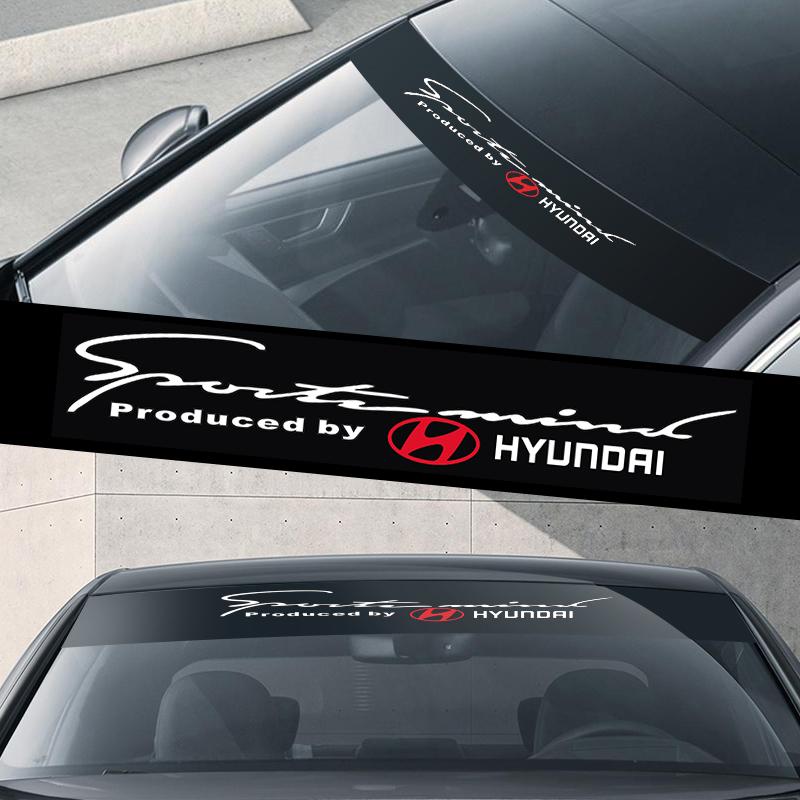 Наклейка на лобовое стекло автомобиля Декор для Hyundai I30 I20 IX35 I40 Tucson Getz Sonata Veloster Elantra Solaris Creta AG3