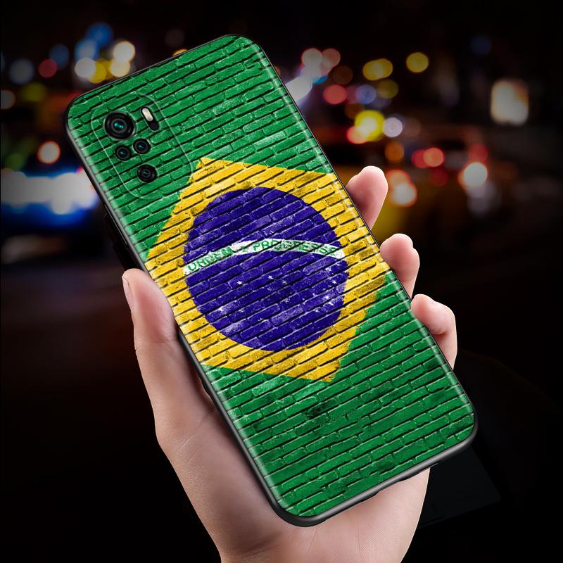 Силиконовый чехол с бразильскими флагами Бразилии для Xiaomi Redmi Note 10S 10 9 9S 9T 8T 8 7 6 5 Pro Max 5A 4X 4 5G, мягкий чехол для телефона