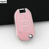 ТПУ Чехол-книжка для ключа автомобиля Брелок для Peugeot 208 308 408 508 2008 3008 4008 5008 Цепочка для ключей Citroen C3 C4 CACTUS C6 C8