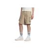 Adidas Originals Comfortable Fashionable Solid Color Versatile Sports Shorts Men Shorts Khaki KC1436