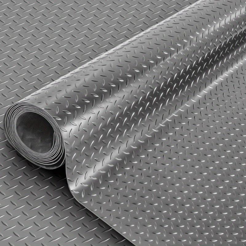 Thickened Diamond Shaped PVC Garage Floor Mat, Suitable for Car Bottoms and Garage Parking Mats