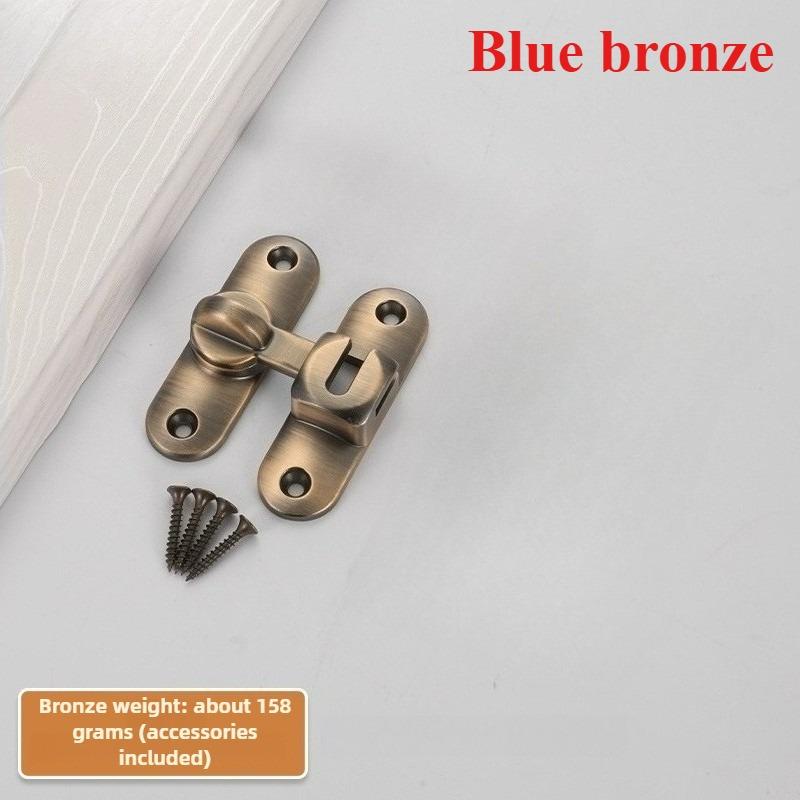 Zinc alloy Hook Latch Window Drawers Cabinet Locks 90/180 Degree Barn Door Latch Bolt Hooks Sliding Gate Buckles Hardware