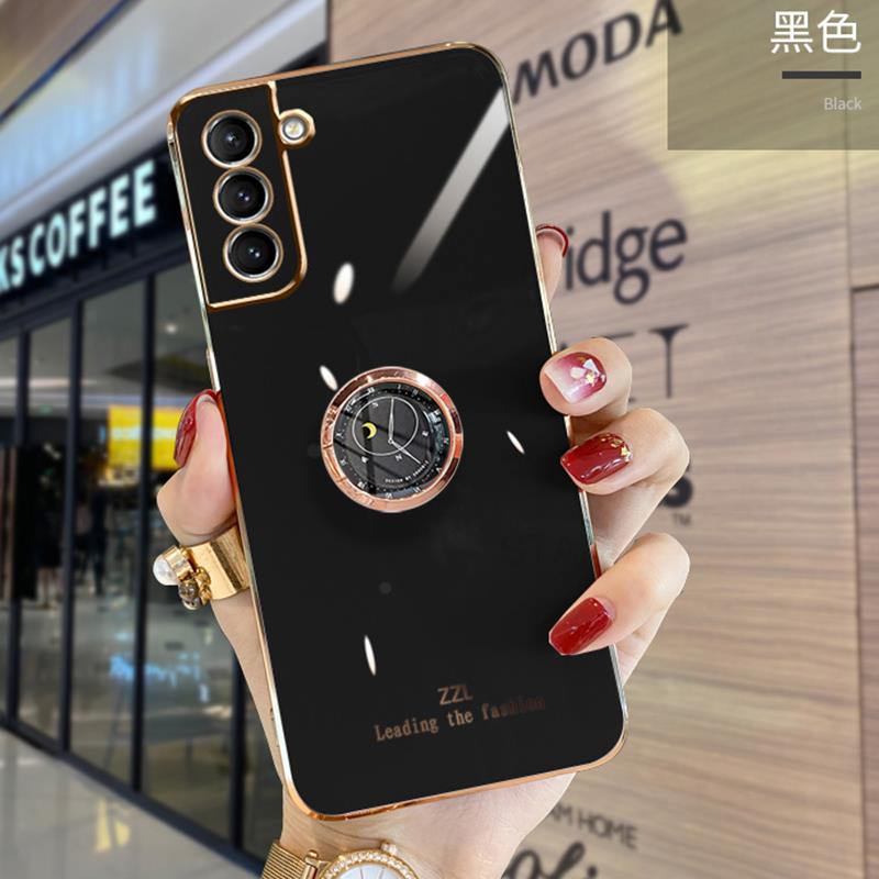 Чехол-подставка с кольцом S 23 для Samsung Galaxy S23 Plus S22 Ultra S21 S20 Fe с роскошным покрытием и силиконовым покрытием на S23plus S23ultra
