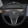 Чехол на руль автомобиля для Model 3 Model S Model Y Model X Roadster 2019-2025 Аксессуары для рулевого колеса Автомобильный интерьер