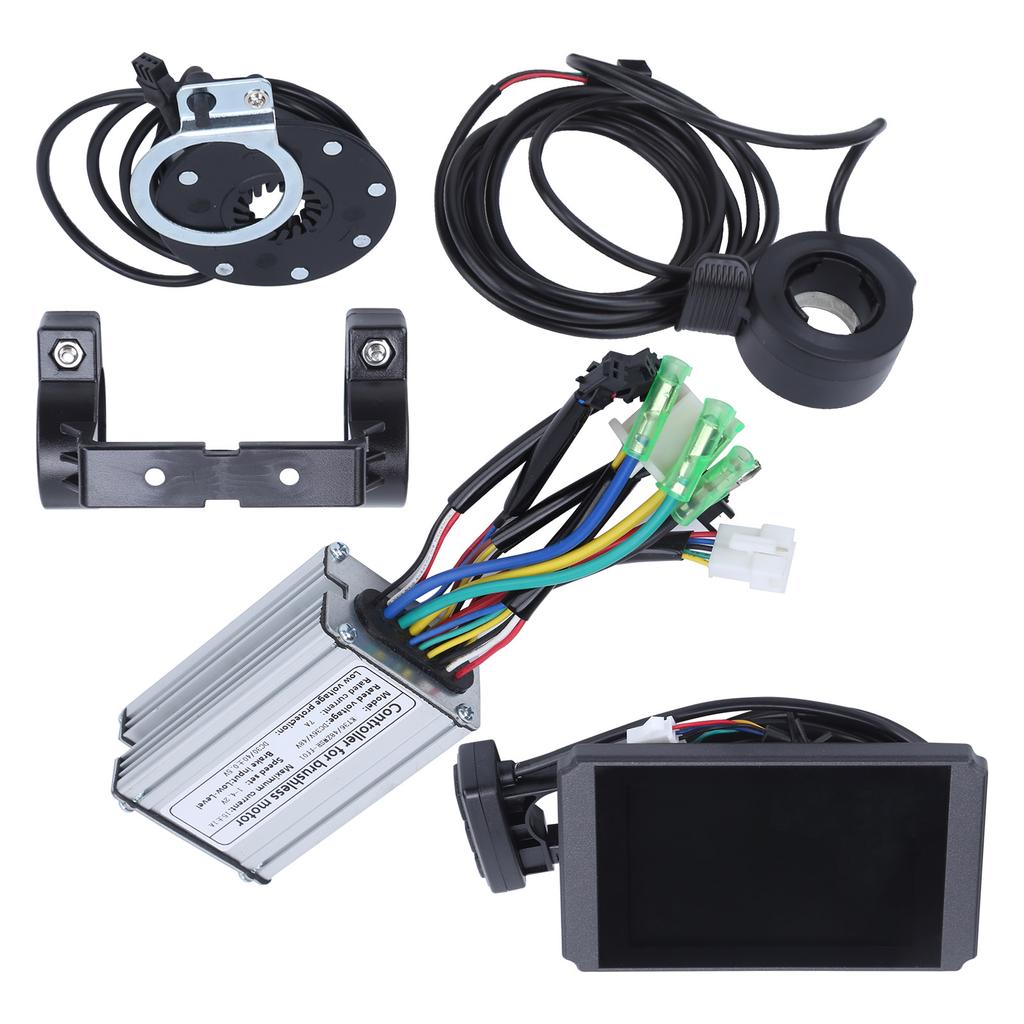 36V 48V 250W Электродвигатель Бесщеточный 7A Контроллер Комплект с Панелью Дисплея KTLCD8H, Датчиком, Ручкой Газа для Электрического Велосипеда