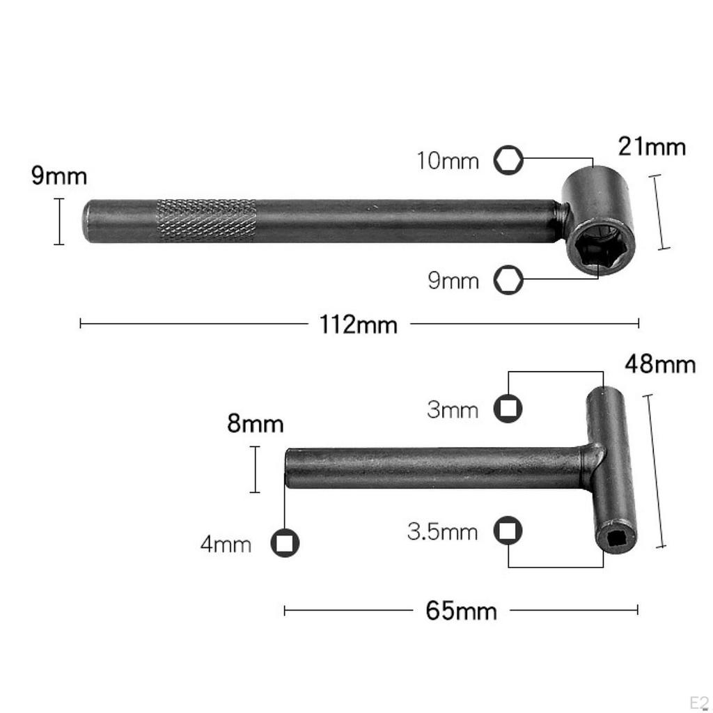 2x Инструмент для регулировки клапанов мотоцикла, Гаечный ключ для ремонта винтов двигателя, Премиальный, Портативный, Практичный