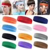 Workout Moisture Wicking Athletic Sweat Bands Sports Headbands Elastic Hair Bands Cotton Sweatband
