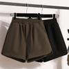 Autumn New Women's Elastic Waist Woolen Shorts