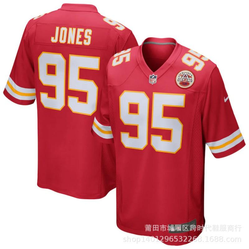 Kansas City Chiefs NFL Football Jersey Patrick Mahomes 10 Premium Replica Short Sleeve Men Fans Sports Team Apparel