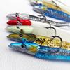 Durable 10g 19g 34g Luminous Worm Barbed Hook Fish Eel Lure Lead Jig Head Artificial Soft Bait