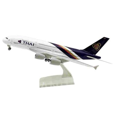 1/240 Масштаб Самолет Авиалайнер Сувениры 30СМ Тайские Авиалинии A380 Модель Самолета Игрушка Смола Коллекционный Подарок Дисплей