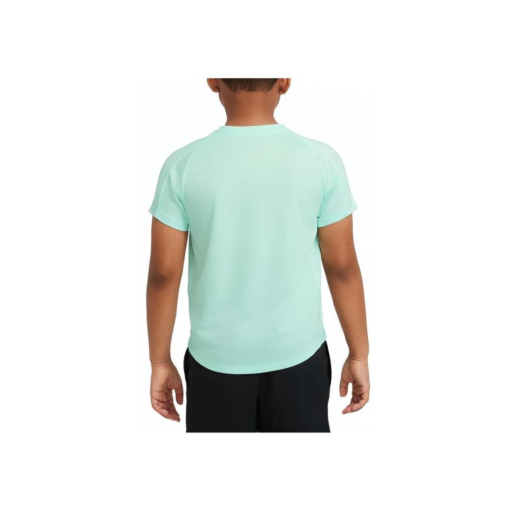 Nike Футболка Court Dri-FIT Victory Solid Logo с коротким рукавом, детские топы, цвет бирюзовый CV7565-379