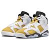 Кроссовки Air Jordan 6 Retro GS Yellow Ochre Kids Белый Черный 384665-170