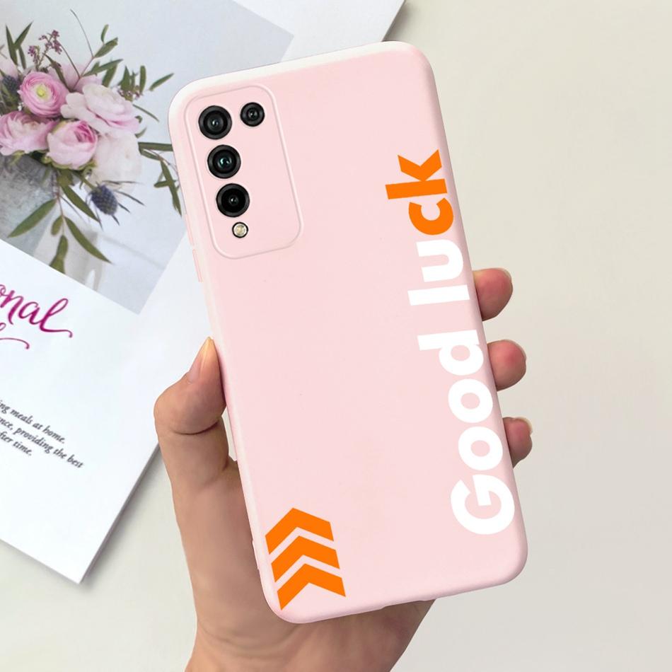 For Honor 10X Lite Phone Case Honor 10Xlite DNN-LX9 Fashion Moon Design Soft Silicon Shockproof Protective Cover Bumper