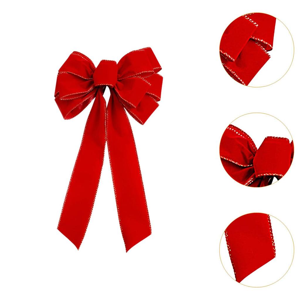 Верхушка для рождественской елки, бант, креативный декор входной двери, рождественское украшение для бара, магазина, фестиваль, венок ко Дню святого Валентина, гирлянда