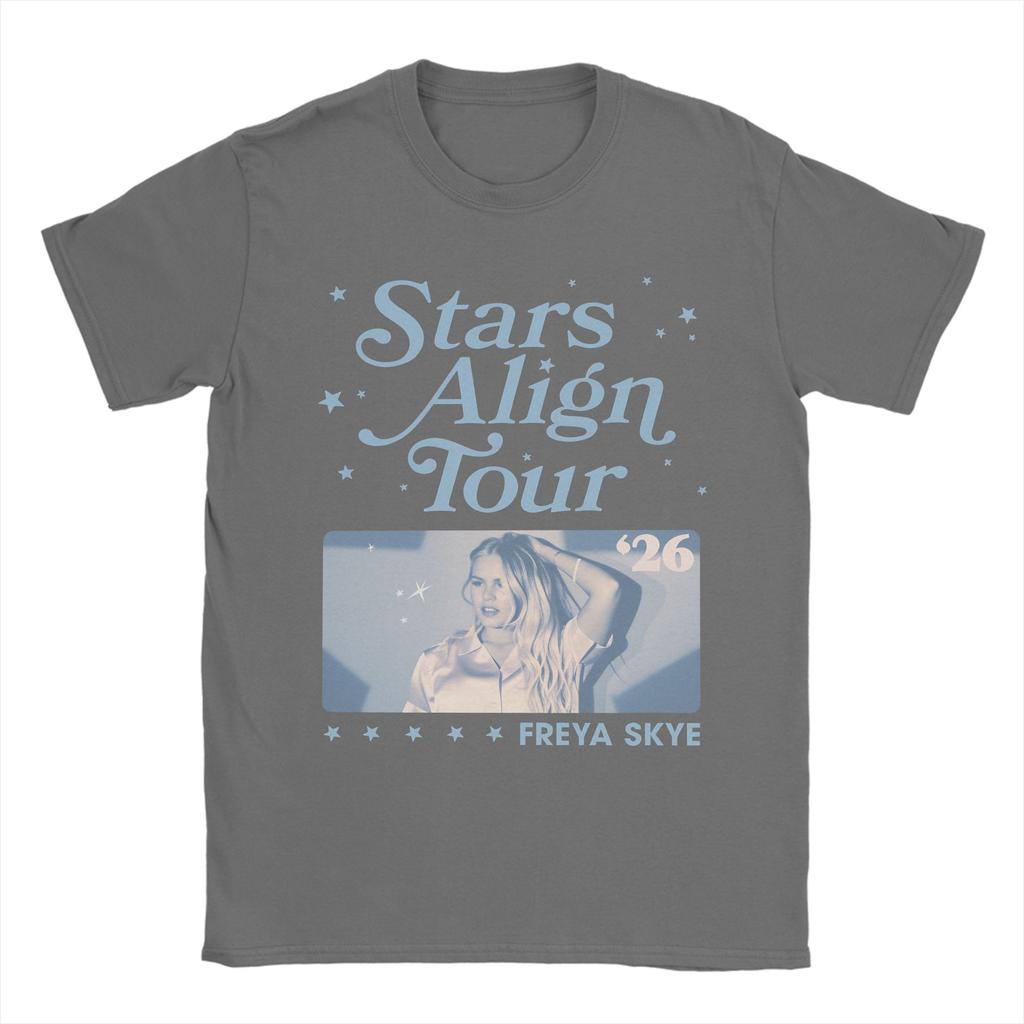 Freya Skye Stars Align Tour T Shirts Men 100 Cotton Vintage TShirt Crew Neck Tees Short Sleeve Clothes Plus Size