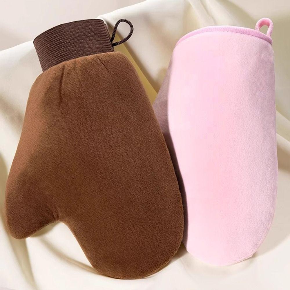 Двусторонняя варежка для автозагара, моющаяся перчатка для тела, лица, перчатка для автозагара, новая щетка для загара для автозагара