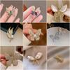 Trendy Buckle Bowknot Brooches Women Prevent Wardrobe Malfunction Brooch Buckle Three-dimensional Crystal Creative Corsage Accessories