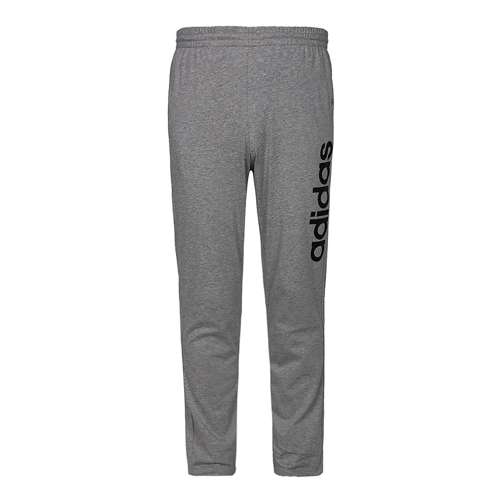 Adidas Essentials Lifestyle Series Simple Letter Elastic Knit Sports Pants Men Bottoms Gray BR4079