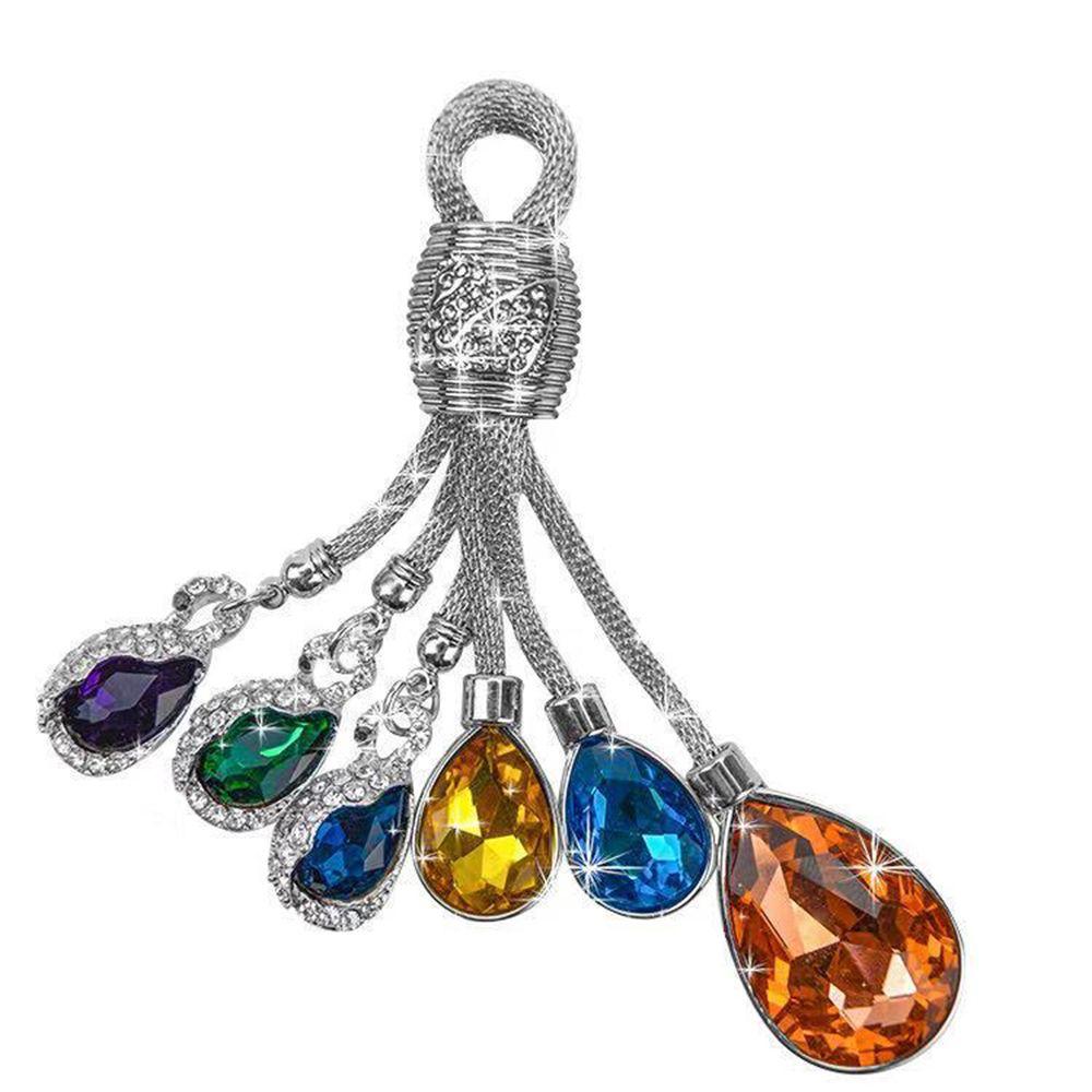 Украшение упаковки, брелок для ключей с каплями воды, брелок для ключей со стразами, подвеска для ключей с кристаллами