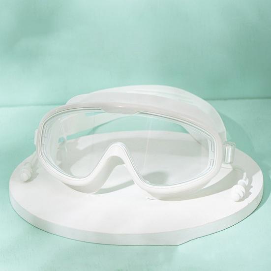 Очки для плавания с защитой от запотевания, регулируемые оптические линзы, высокая четкость, водонепроницаемые, с большой оправой