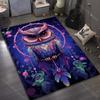 Owl Dream Catcher Creative Print Carpet for Living Room Bedroom Bedside Sofa Table Floor Mat Home Area Rug Decoration