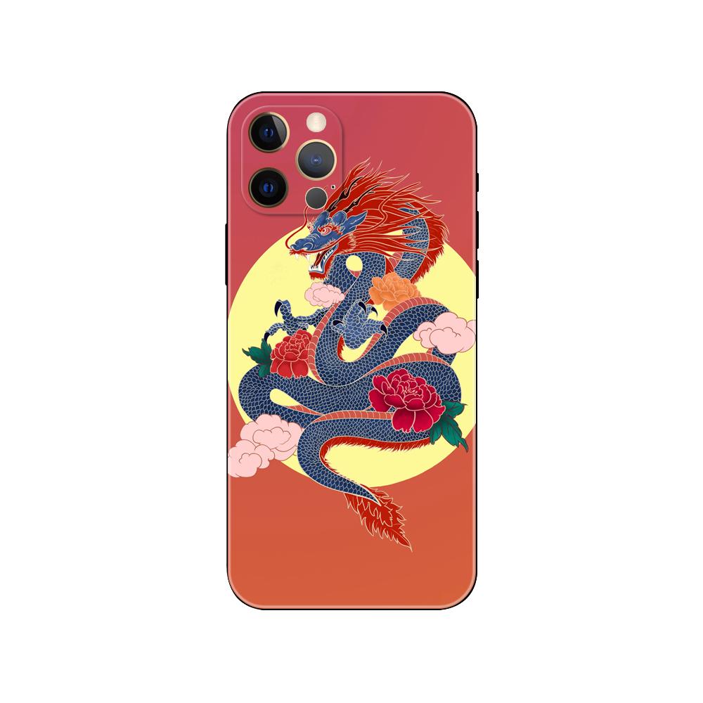Красный Черный Дракон Чехол для телефона Для iPhone Samsung Galaxy Redmi Xiaomi Note S A 16 15 14 13 12 11 20 21 22 23 53 54 Pro Plus Ultra Силиконовый Чехол