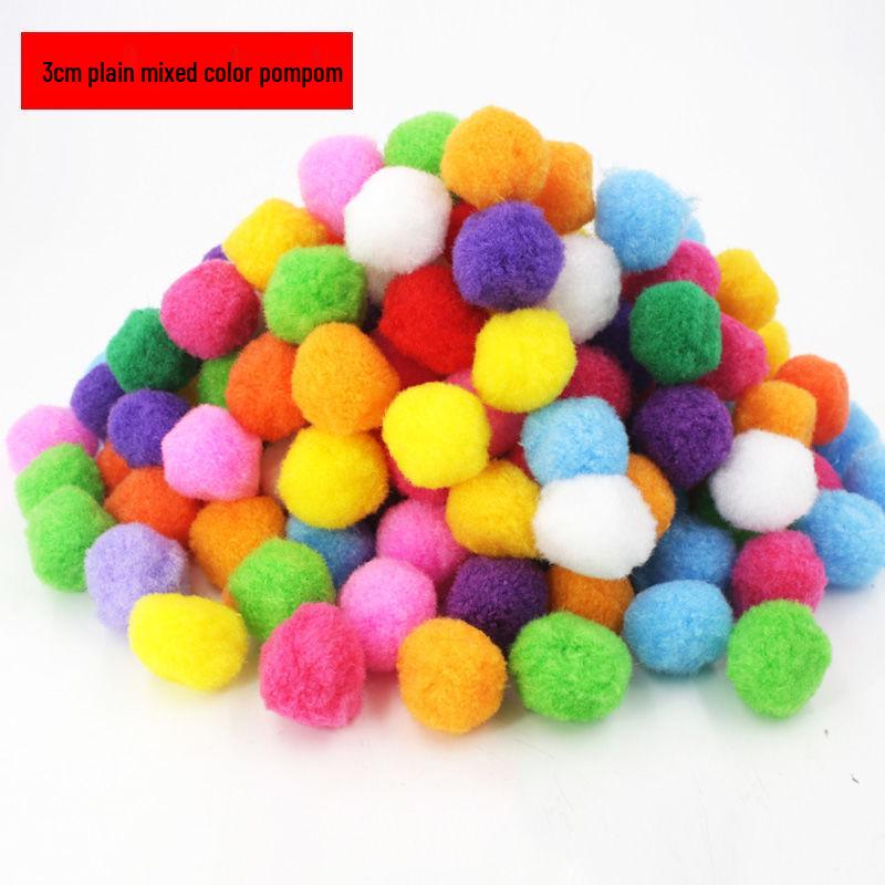 Товары для арт-зоны: Цветные пушистые помпоны для проектов от младших до старших классов