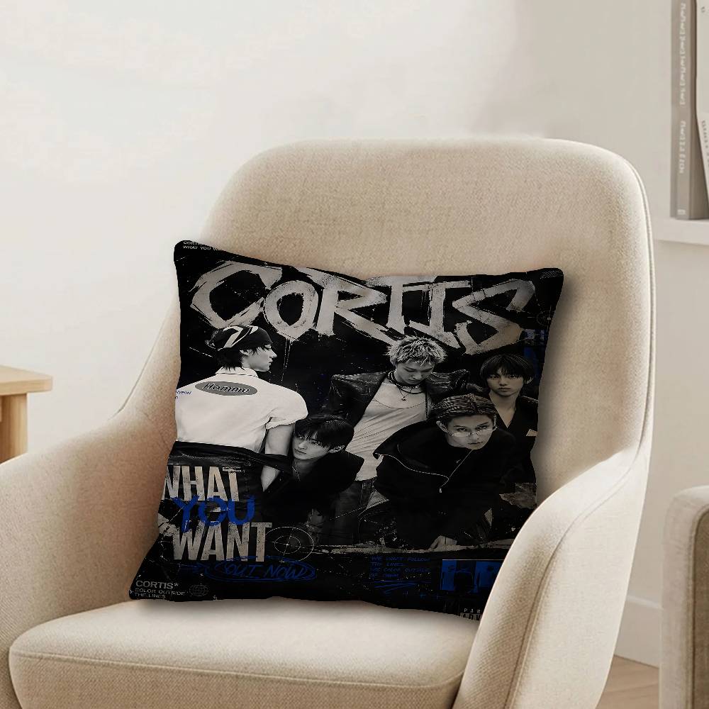 Kpop Music CCORTIS Pillow Cover Design cushion Cover decor Holiday Decorati