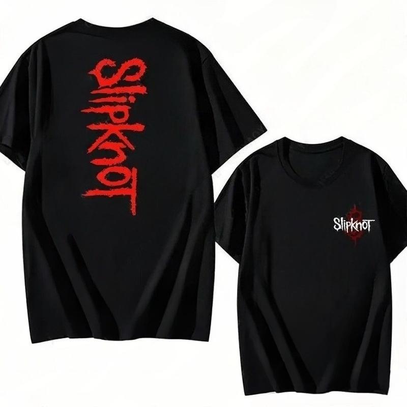 2026 Hot Sale Prepare for Hell Tour Shirt Heavy Metal Cotton Tees Man Rock Band T-shirt Men's Women Slipknots Double Sided Print Short-sleeve Tops