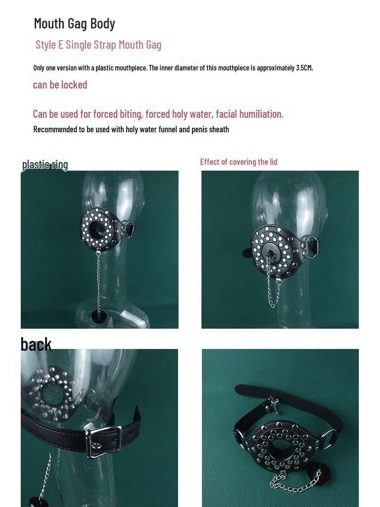 Анти-рвотный Кинки Кляп для рта для мужчин - Четыре Инструмента Любви