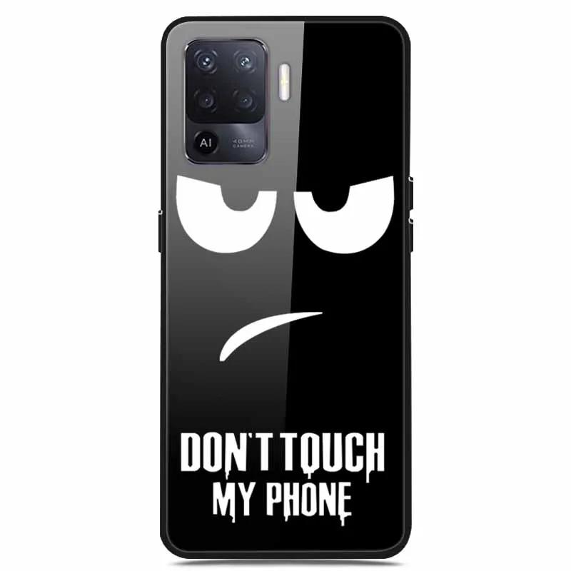 For OPPO Reno 5 Lite Case Luxury Tempered Glass Bumper for OppoA94 4G Phone Cover For OPPO a94 4G/ Reno5 Lite Glass Coque A94 4G