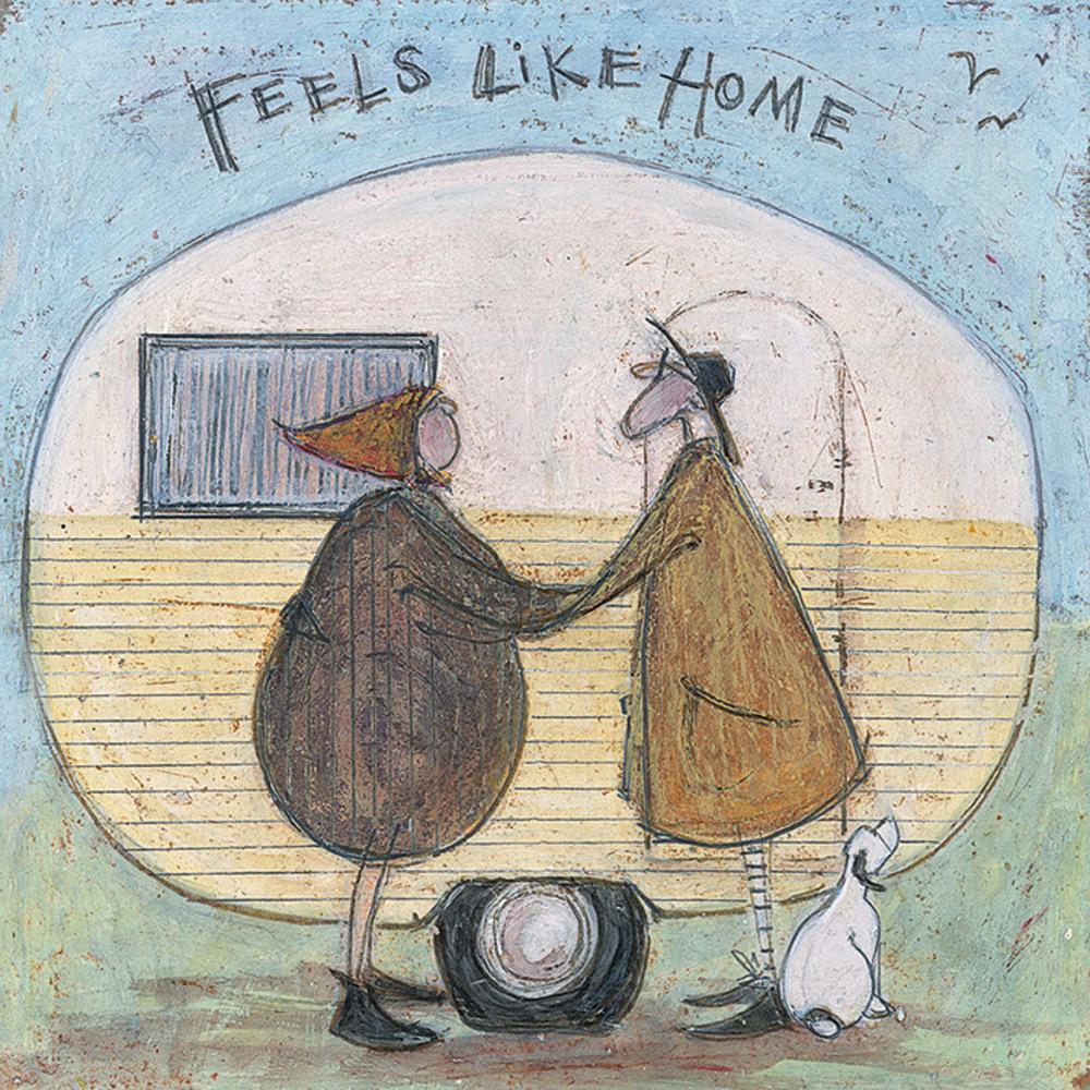Sam Toft Деревянная табличка «Почувствуй себя как дома»