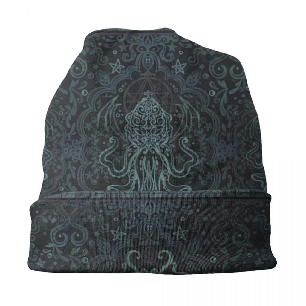 Ктулху Мифы Лавкрафта Skullies Шапочки Шапки Унисекс Хип-Хоп Зимняя Теплая Вязаная Шапка Для Взрослых Фильм Ужасов Монстр Капот Шапки