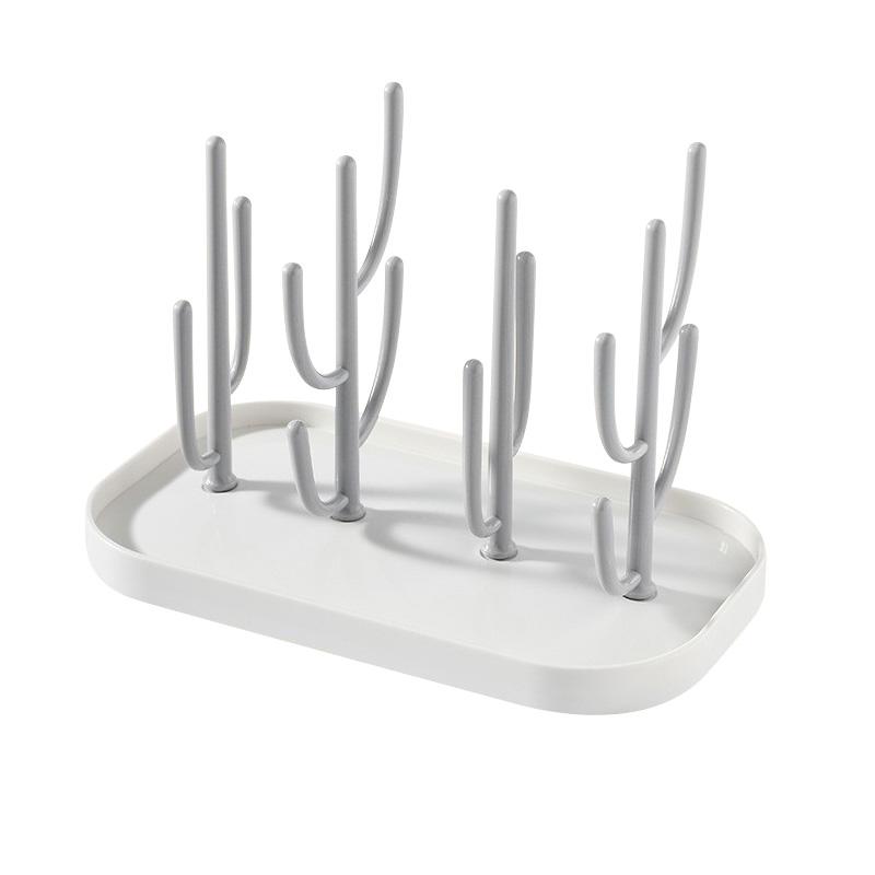 1pc Baby Bottle Drying Rack Tree-shaped Dust-proof Milk Bottle Holder Plastic Cup Drying Dispenser Nipple Storage Rack