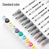 48-Color Double-Headed Triangle Marker Pen Set for Students - Brush & Alcohol Ink Pens