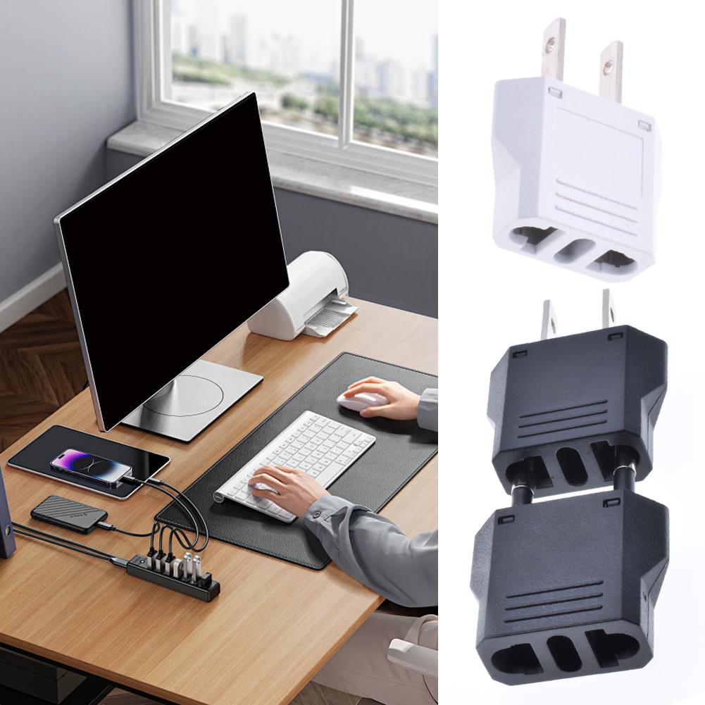 НОВЫЙ Конвертер США Европа Маленький Дорожный Штекер Разъем Заземленный AU US в EU Адаптер Штекера 6A Европейский Американский в Австралийский Штекер