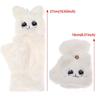 Soft Plush Fingerless Glove Cute Cat Flip Half Finger Gloves Fashion Warm Thick Gloves