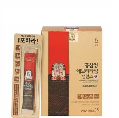 CheongKwanJang Экстракт красного женьшеня Everytime Balance Fit 10 мл x 14 пакетиков (2 недели стоит), Корейская здоровая пища