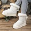 Sweet Bowknot Decoration Suede Snow Boots Women 2025 Soft Thick Bottom Ankle Boots Women Warm Faux Fur Non Slip Winter Shoes