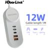 HdoorLink 12 Вт USB 5 портов многофункциональное зарядное устройство быстрая зарядка 5 в 1 USB удлинитель многофункциональная USB настенная зарядная станция адаптер питания