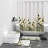 Занавеска для душа с цифровой печатью серии Daisy, водонепроницаемая занавеска для ванной комнаты