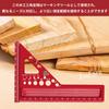 EsiFare Woodworking Triangle Ruler, Right Angle Ruler with Dowel Pins, Square Protractor, Angle Ruler, 3D Multi-Angle Measuring Ruler, Aluminum Measur