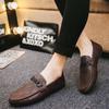 Fashion Slip-on Leather Shoes for Men Comfortable Man Casual Shoe Soft Moccasin Summer Sale Adults 2024 Trend Footwear Offer Fashion Pu