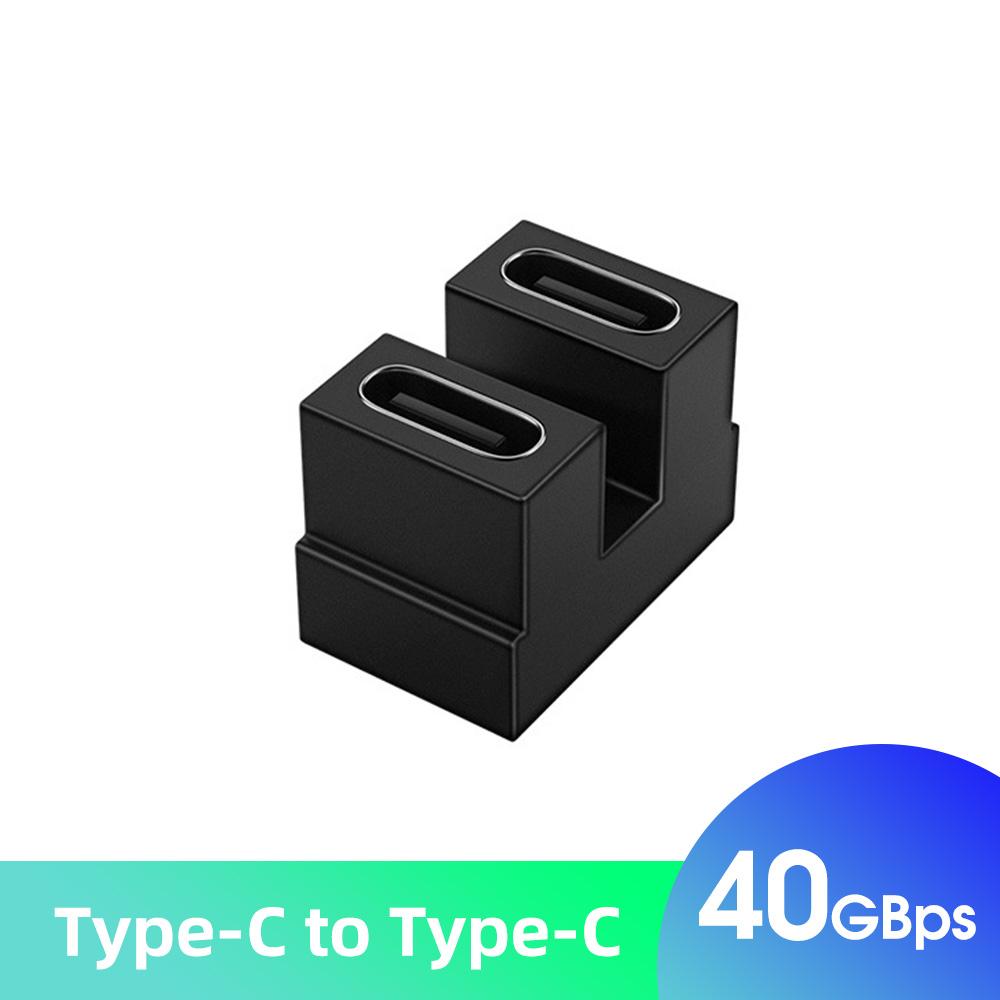 FONKEN Адаптер кабеля для передачи данных Type-C, адаптер для зарядки локтя 40 ГБ для мобильного телефона Thunderbolt3, адаптер USB C к C