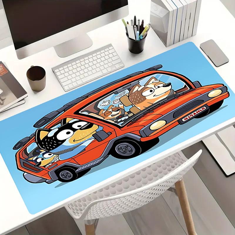 Bluey Theme Mouse Pad, Non Slip Rubber Base, Multifunctional Office & Home Decor, Perfect for Workspace Personalization.