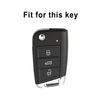 Чехол для автомобильного складного ключа из мягкого ТПУ с серебристым краем, защитная сумка для VW Volkswagen Polo Golf 7 MK7 Tiguan для Skoda Octavia A7 SEAT