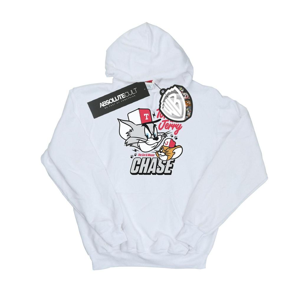 Tom and Jerry Womens/Ladies Cat & Mouse Chase Heather Hoodie