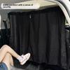 Sealed Car Isolation Curtain - Commercial Vehicle Taxi Cab Partition Protection Air-Conditioning Sunshade Privacy Curtain